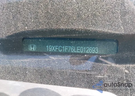 2020 Honda Civic Ex-L из США, поврежденный, VIN 19XFC1F76LE012693